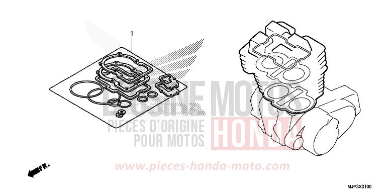 DICHTUNG SATZ A von Africa Twin VICTORY RED (R334B) von 2016